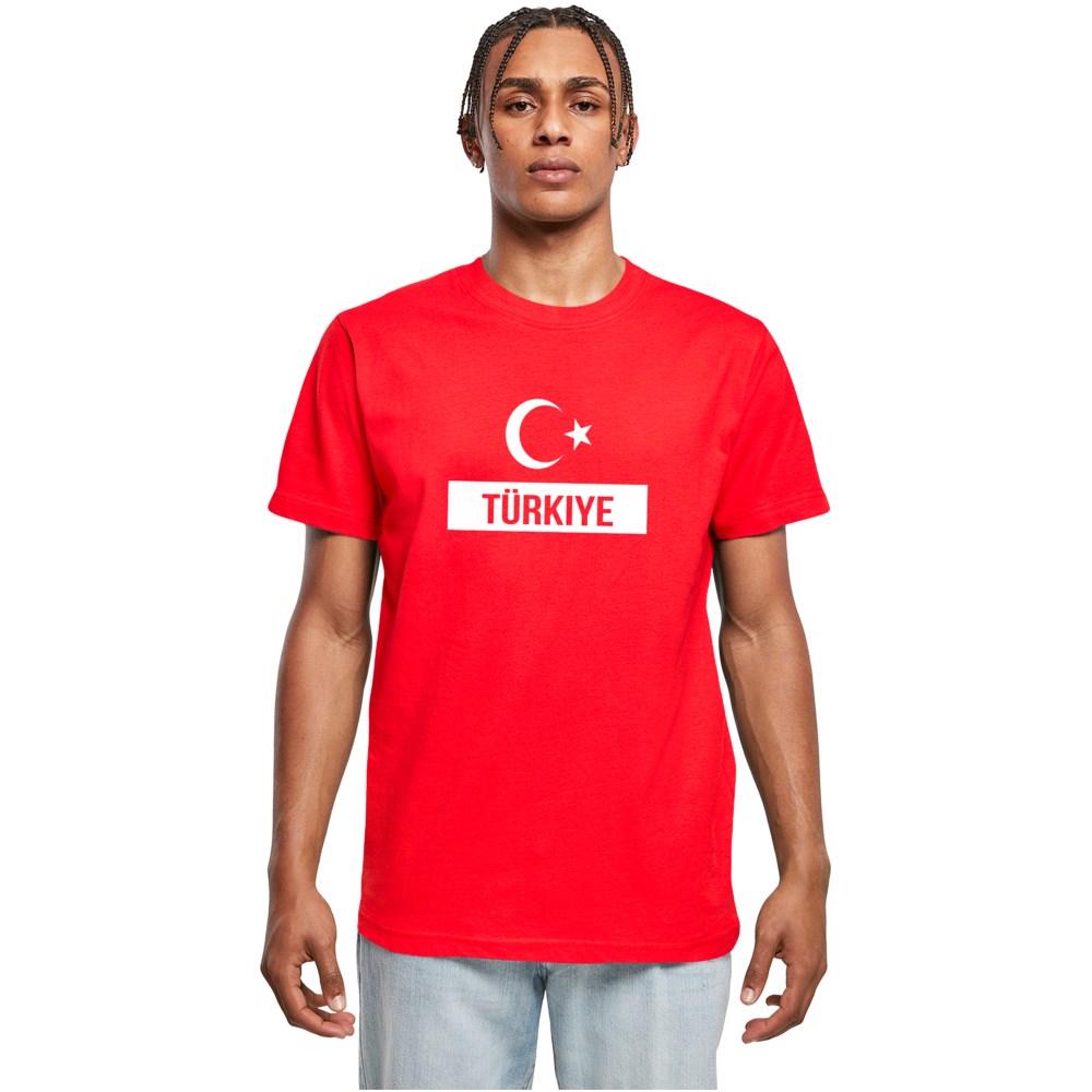 Merchcode - Merchcode Football - Turkey 2 Heren T-shirt - Rood